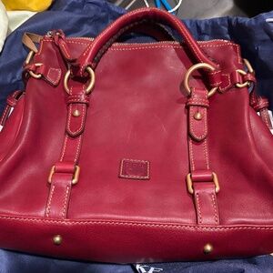 Dooney and Bourke Florentine Satchel Bordeaux